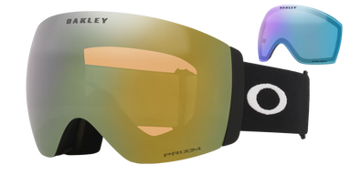 Oakley Flight Deck Pro M (2 x linser) – Matte Black / PRIZM SAGE GOLD & PRIZM ICED