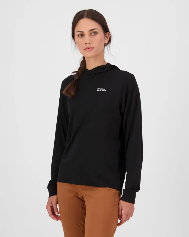 Mons Royale Pivot Merino Long Sleeve Hood