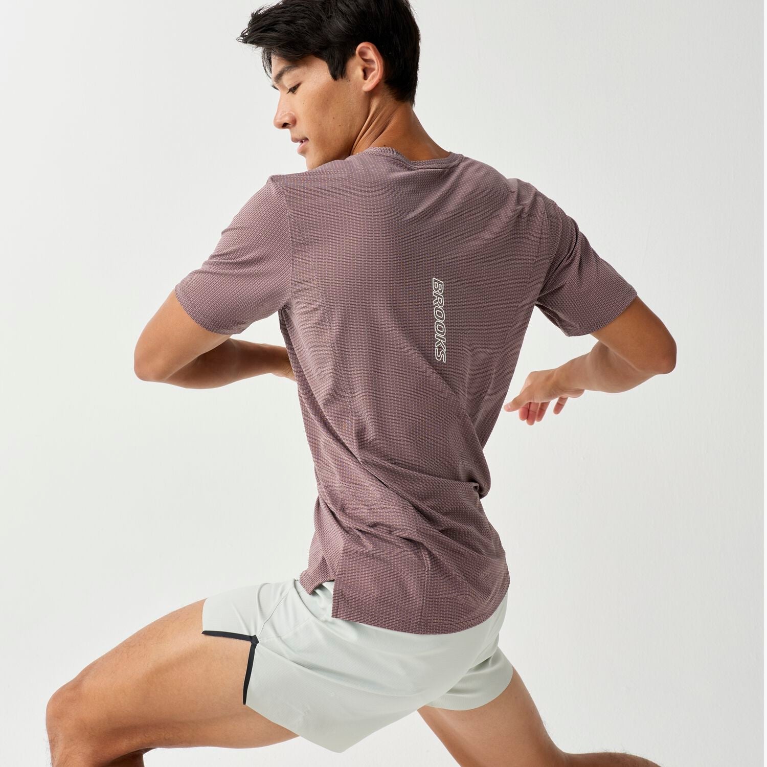 Brooks High Point Short Sleeve 2.0 - Herre - Peppercorn