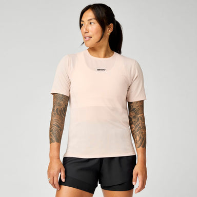 Brooks High Point Short Sleeve 2.0 - Dame - Rose Dust