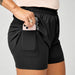 Brooks Cascadia 2-in-1 Short - Dame - Black