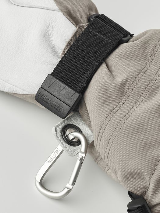 Hestra Heli Ski Female 5-Finger Khaki / Offwhite