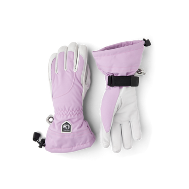 Hestra Heli Ski Female 5-Finger Syringa / Offwhite