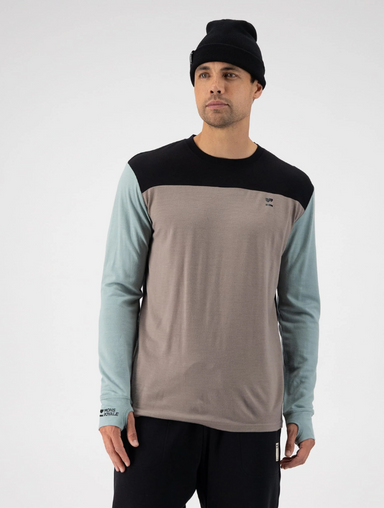 MONS Royale Yotei LS Skiundertrøje – Dew / Cedar / Black