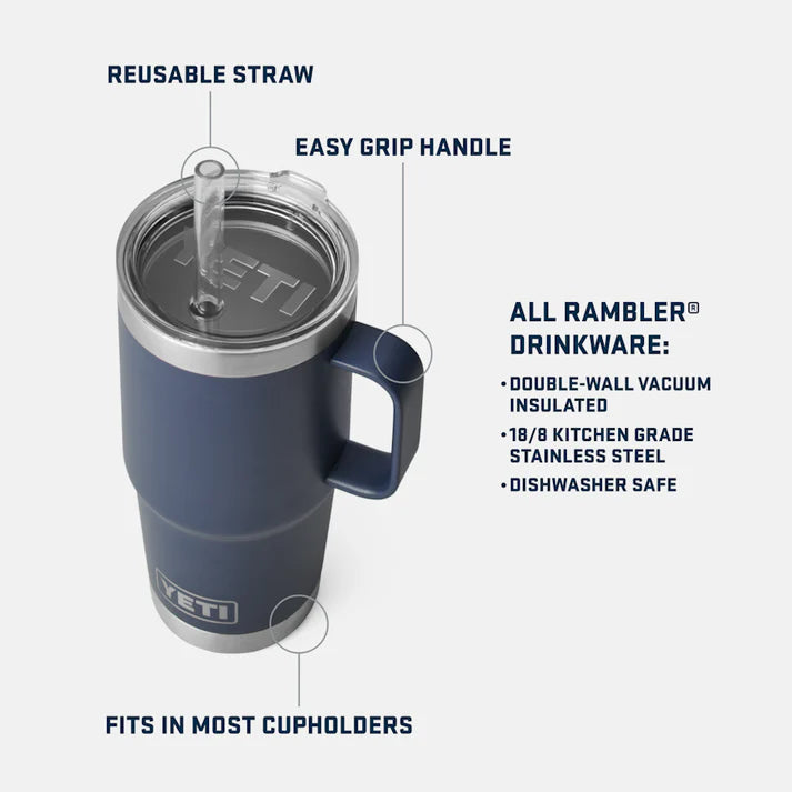 YETI Rambler 25 oz Straw Mug