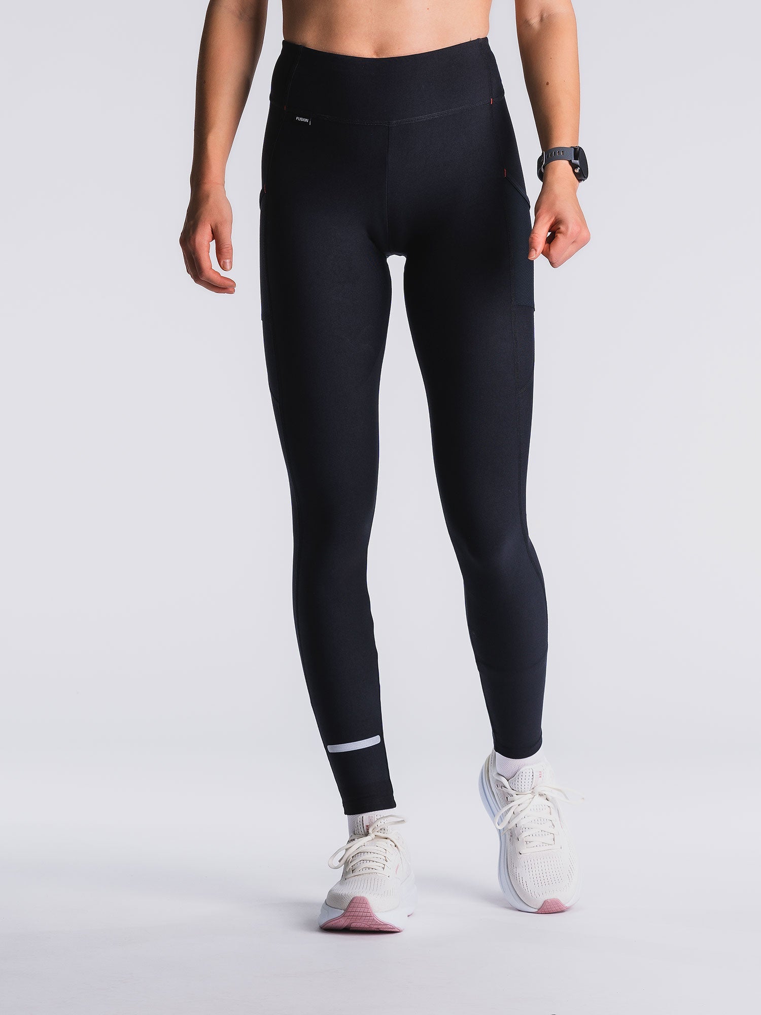 Fusion Womens Hot Long Tights - Black