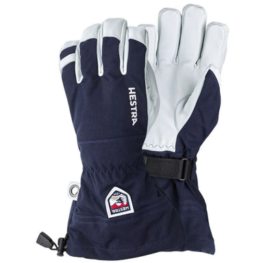 Hestra Army Leather Heli Ski 5-Finger Skihandsker – Navy