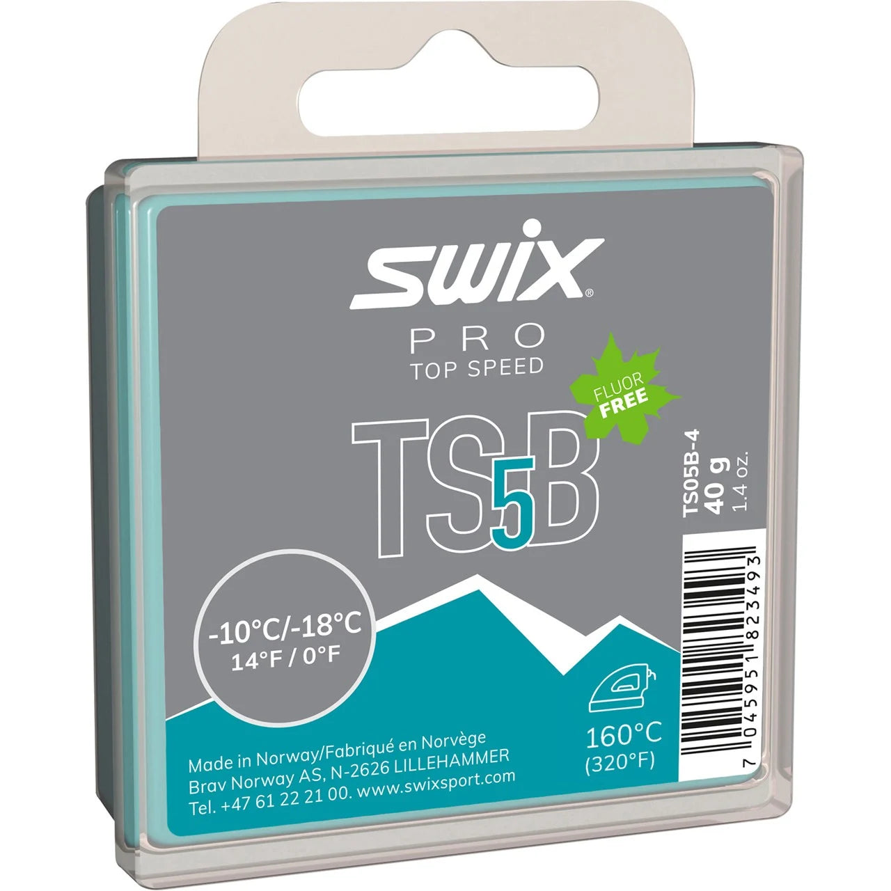 Swix TS5B Turquoise  -10/-18, 40 gr.